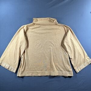 We The Free Gold Mock Neck 3/4 Sleeve Top Women’s L